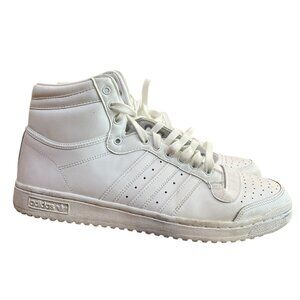 Adidas Top Ten Hi Mens Size 11.5 M White Athletic Outdoor Leather Shoes Sneakers